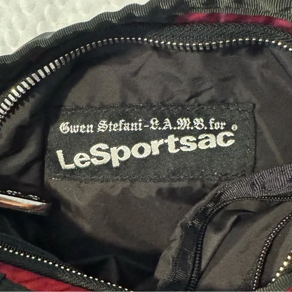 L.A.M.B. x LeSportsac Red and Black Crossbody Bag - Picture 3 of 7